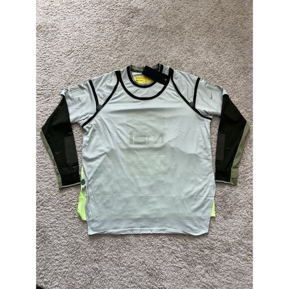 Nike ISPA Long Sleeve Top Alligator Flyknit Hypebeast FB2705-034 Unisex Large - Picture 6 of 10